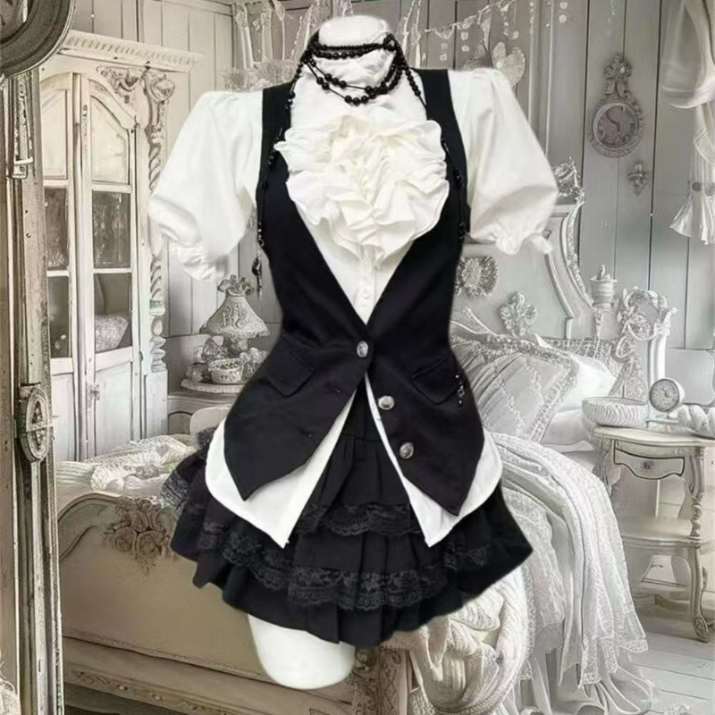 Sewing Vest - Y2k 미적 로리타 스타일 스위트 3