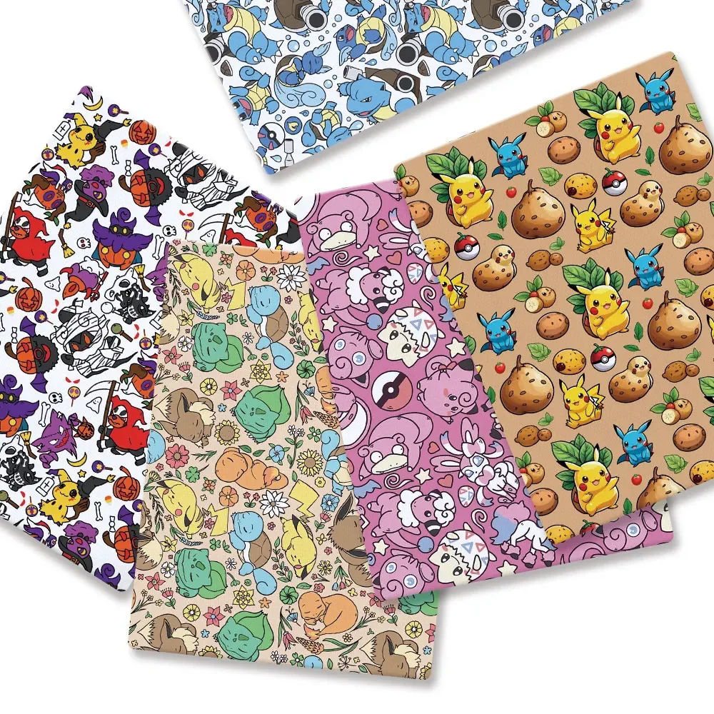 Sewing Production - 포켓몬 만화 Fabric140*50cm 수제 봉제 패치