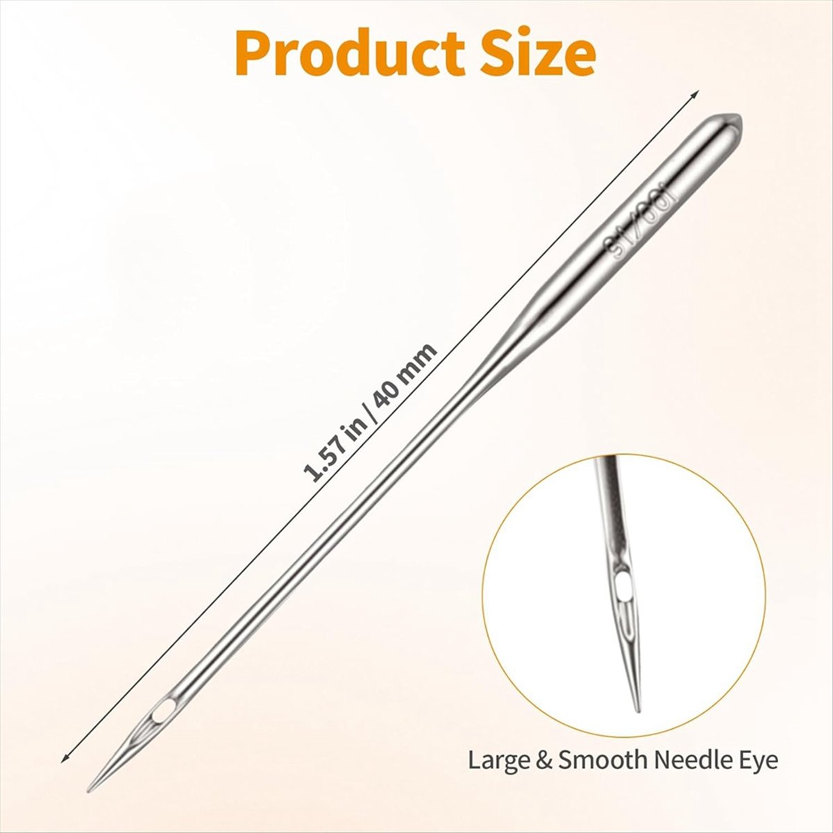Leather Needle Heavy - ABZT 150개입 헤비듀티 재봉틀 바늘, 두꺼운