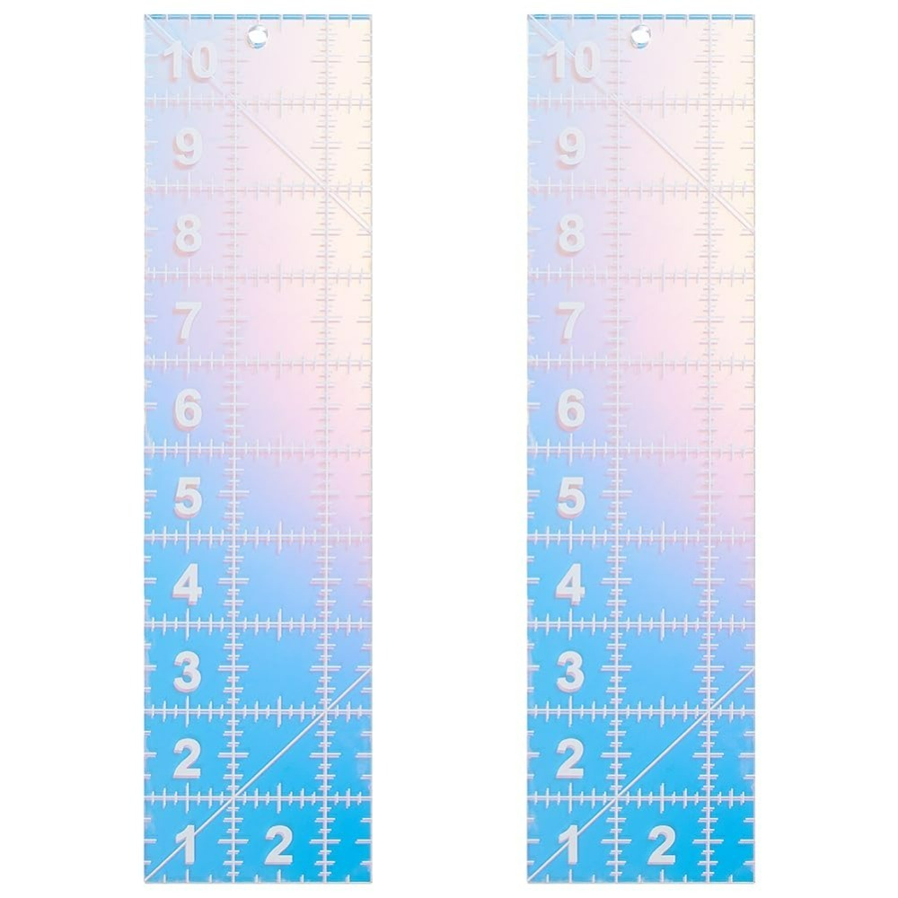 Textile Sewing Patterns - 2개 퀼팅 아크릴 템플릿 화려한 색상