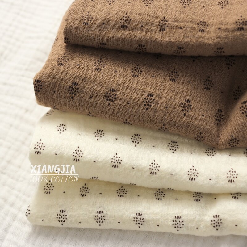 Vintage Sewing Textile - 135x50cm 빈티지 도트 무늬 면 이중