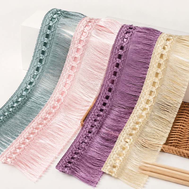 Textile And Sewing Supply - 2-10미터 10cm 나일론 태슬 프린지 레이스