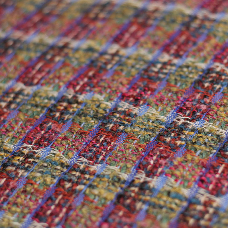 레드/그린 격자 양모 원사 염색 땋은 트위드 원단 여성 - Sewing Tweed 리뷰 및 가격
