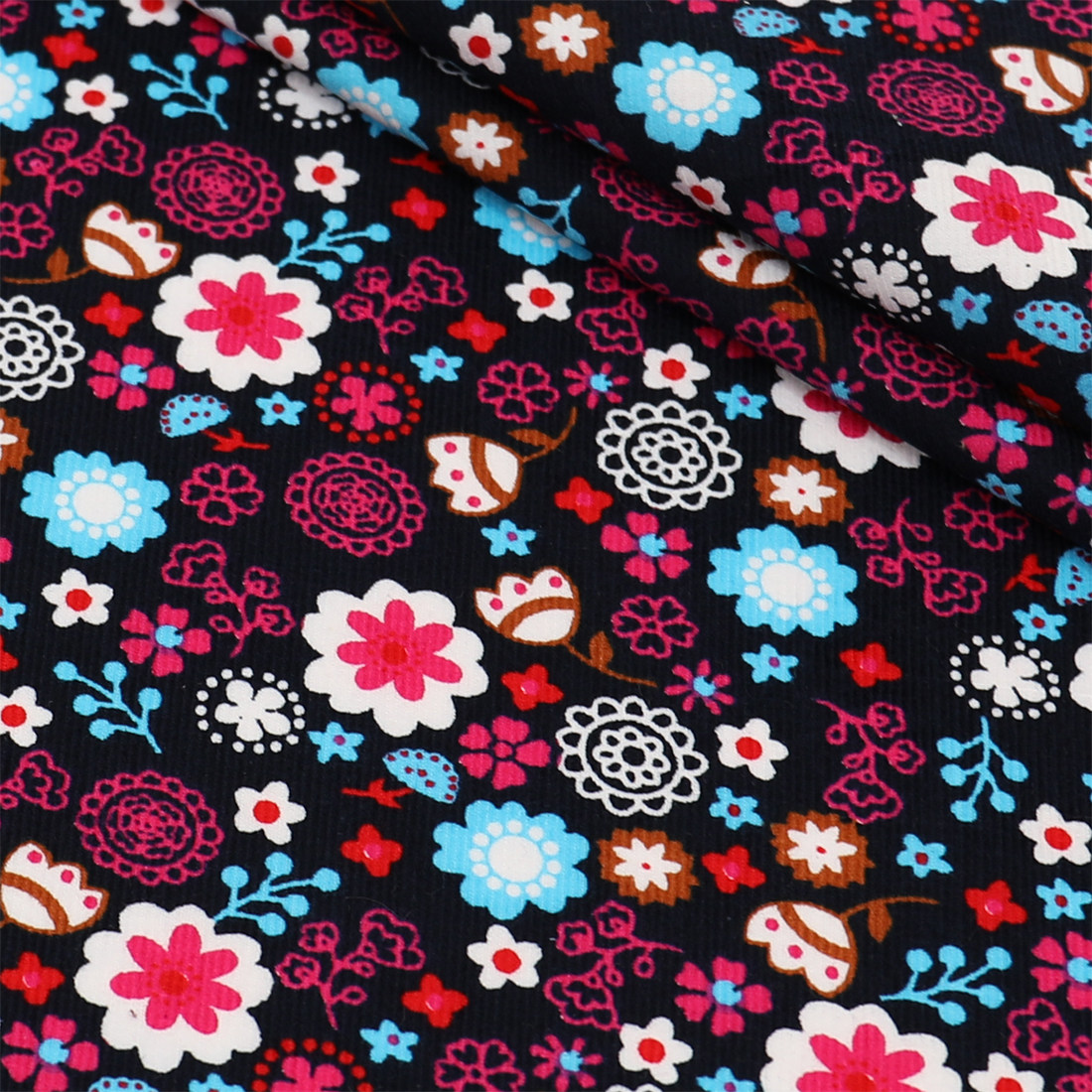 100% 면 꽃무늬 코듀로이 원단(미터 단위 판매) 의 - Textile Sewing Patterns 리뷰 및 가격