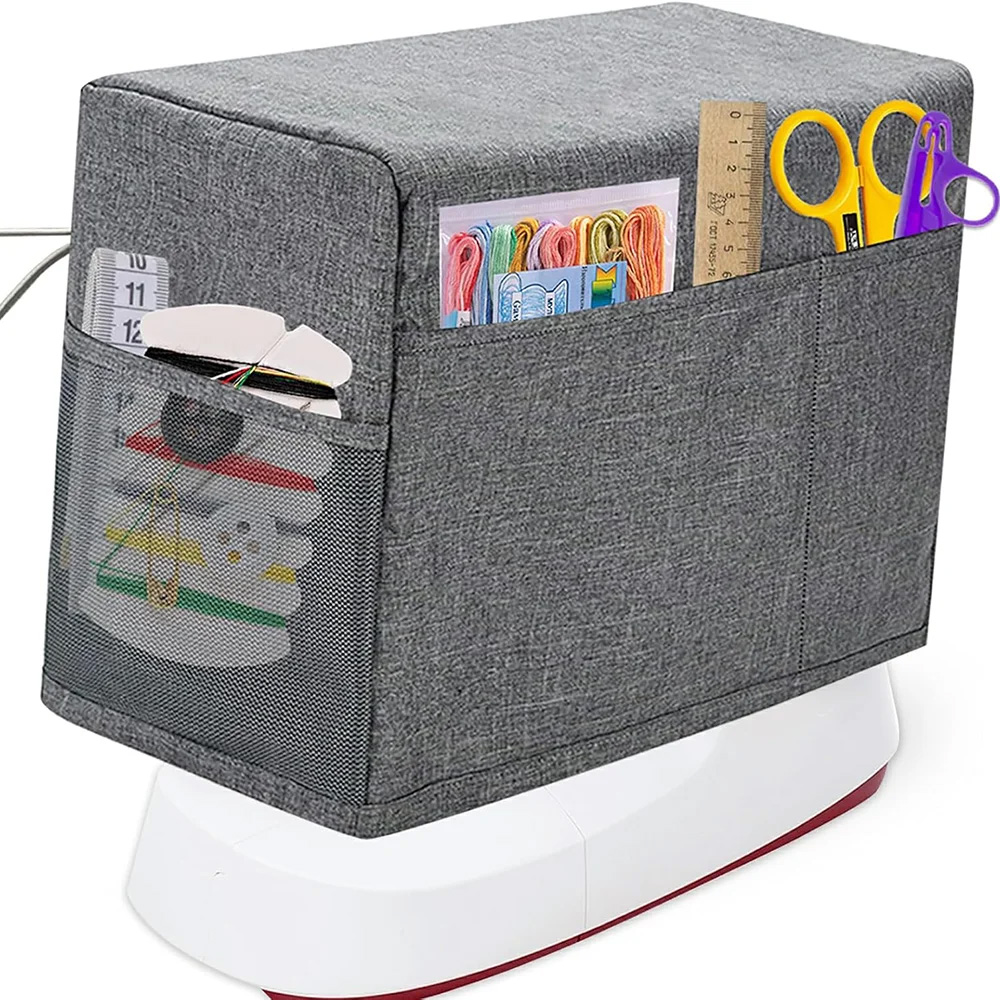 보관용 포켓 및 측면 손잡이가 있는 범용 재봉틀 커버, - Textile Sewing Machines 리뷰 및 가격