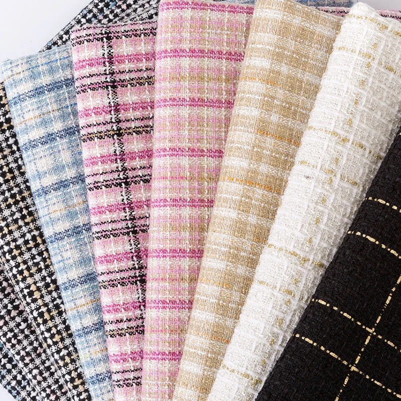 원단 섬유 격자 무늬 트위드 원단, 여성용 원피스 코트 - Sewing Tweed 리뷰 및 가격