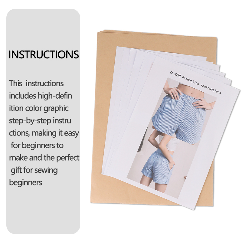 여성용 줄무늬 반바지 재봉 패턴(7가지 사이즈: XS- - Textile Sewing Patterns 리뷰 및 가격