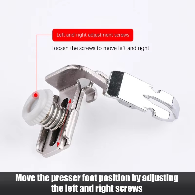 1PC 구형 재봉틀 노루발 왼쪽 및 오른쪽 투명 지퍼  - Zipper Foot Presser 리뷰 및 가격
