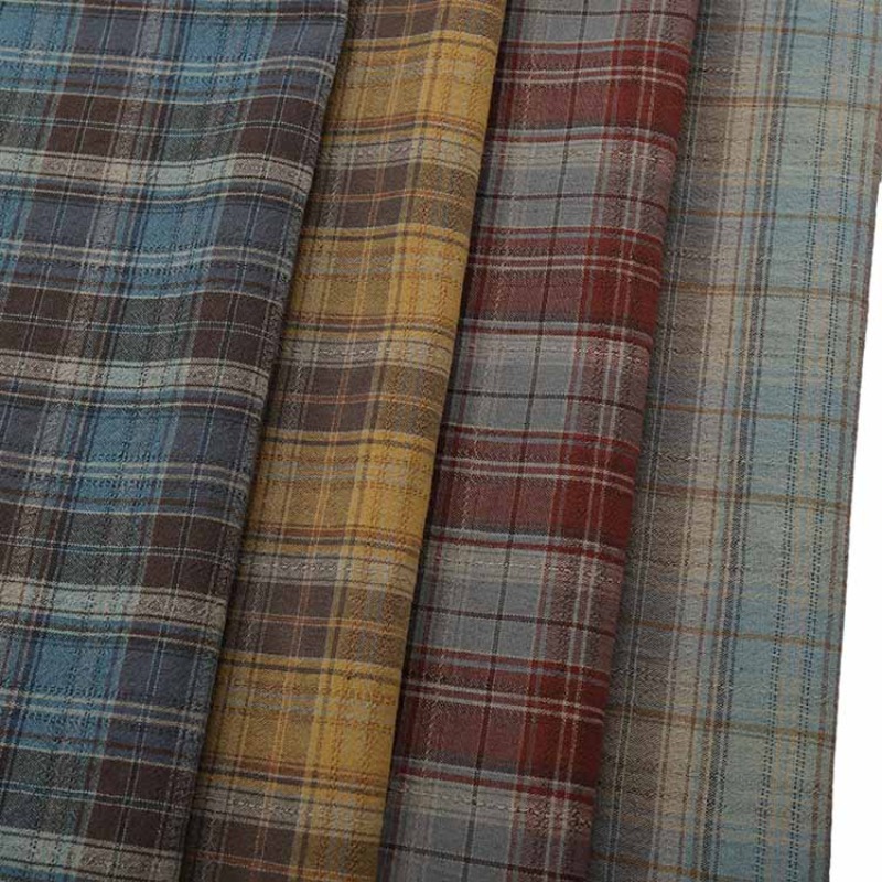1 미터 빈티지 자카드 격자 무늬 체크 원사 염색 워시 - Vintage Sewing Textile 리뷰 및 가격