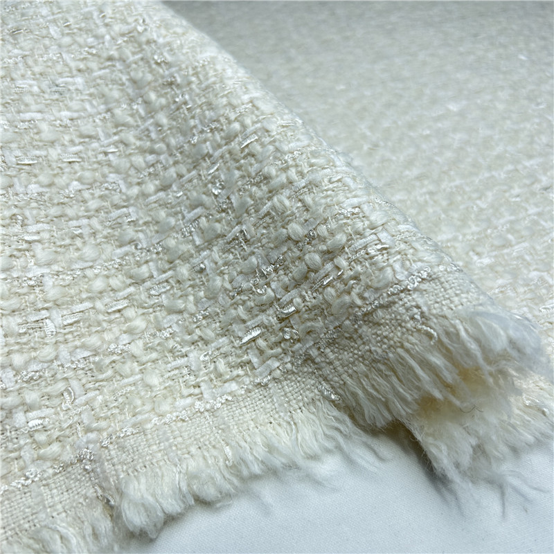 베이지 프렌치 럭셔리 드레이프 프린지 짠 Bouclé  - Sewing Tweed 리뷰 및 가격