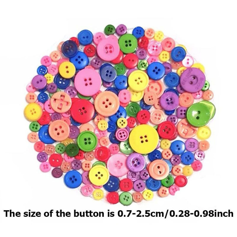 대량 100~500개입 무지개색 원형 단추 – 공예품  - Textile And Sewing Supply 리뷰 및 가격