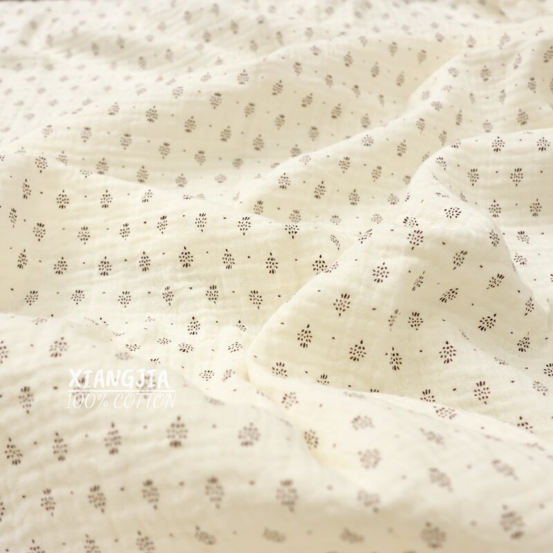 135x50cm 빈티지 도트 무늬 면 이중 레이어 크레 - Vintage Sewing Textile 리뷰 및 가격