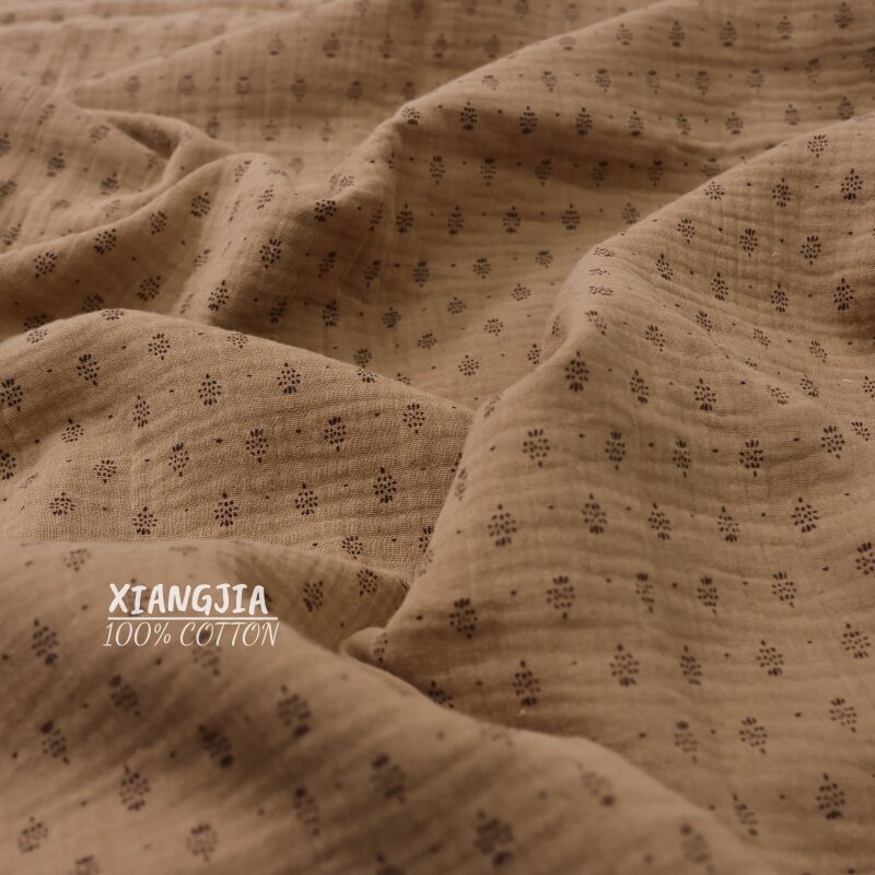 135x50cm 빈티지 도트 무늬 면 이중 레이어 크레 - Vintage Sewing Textile 리뷰 및 가격