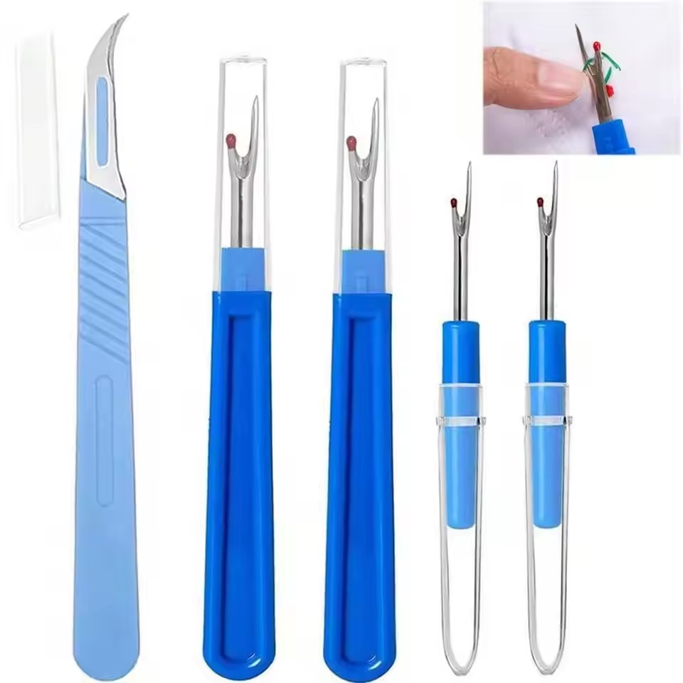 2/5개입 봉제용 실 제거기 세트, 파란색 바느질 스티 - Seam Ripper Tool 리뷰 및 가격