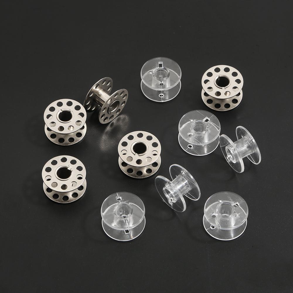 10pcs 철 금속 보빈 스풀 바느질 공예 도구 형제  - Sewing Machine Yarn 리뷰 및 가격