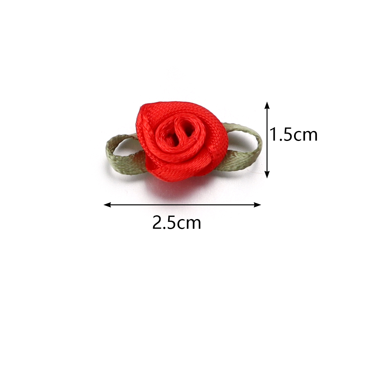50Pcs 1.5x2.5cm 선택 패션 리본 로즈 로젤 - Sewing Production 리뷰 및 가격