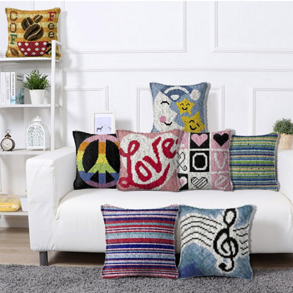 래치 훅 키트 러그 카펫 제작 자수 바느질 공예 도구  - Sewing Textile Art 리뷰 및 가격