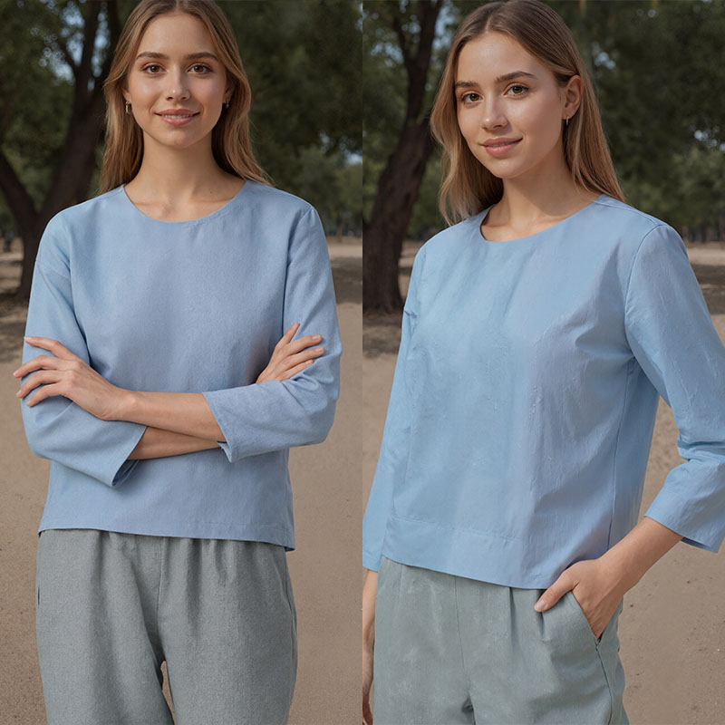 여성용 린넨 블라우스 재봉 패턴(8가지 사이즈, XS- - Textile Sewing Patterns 리뷰 및 가격