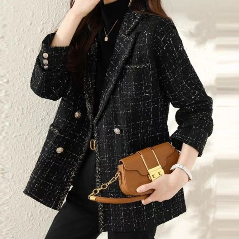 여성용 2025년 신상 가을 겨울 한국 스타일 퀼팅 두 - Sewing Tweed 리뷰 및 가격