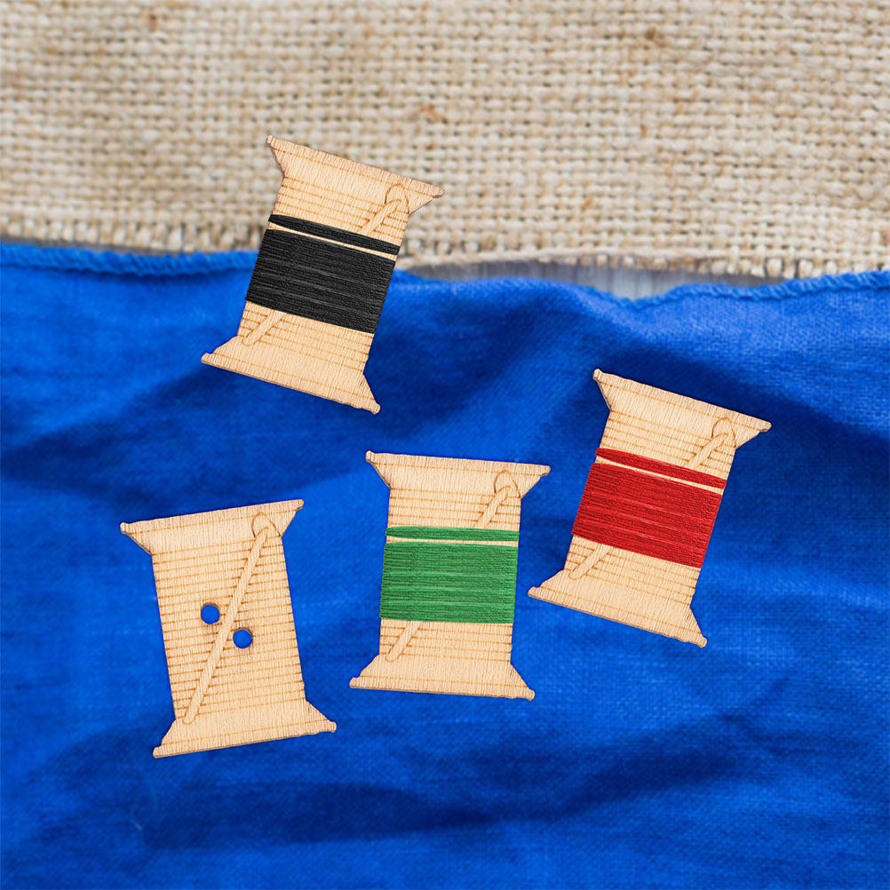 100개 나무 재질 재봉틀 실 보빈, 천연색 실 감기판 - Sewing Machine Yarn 리뷰 및 가격